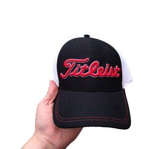 Titleist Golf Hat Baseball Cap Varsity Black